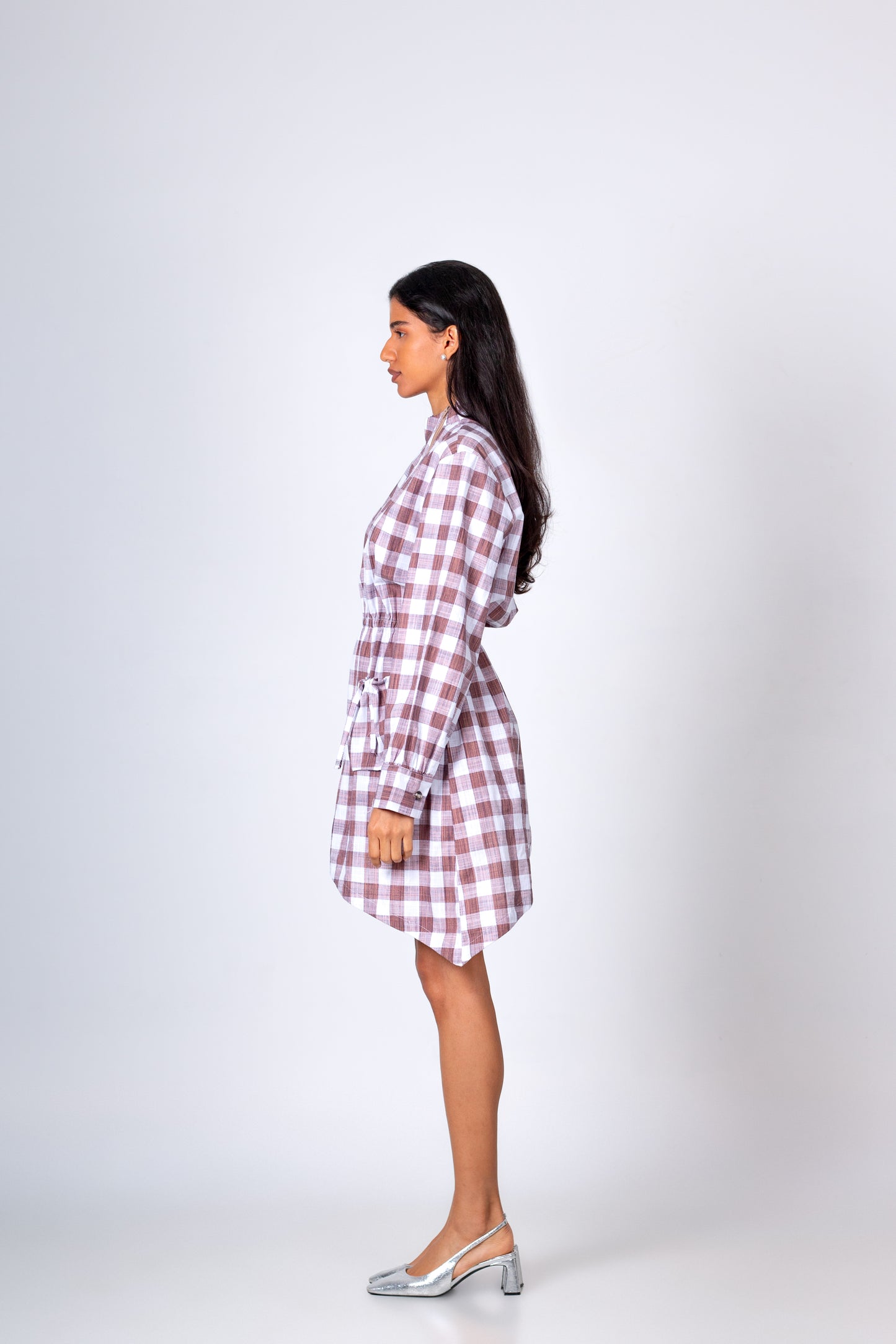 VESTIDO MIDI ASIMETRICO