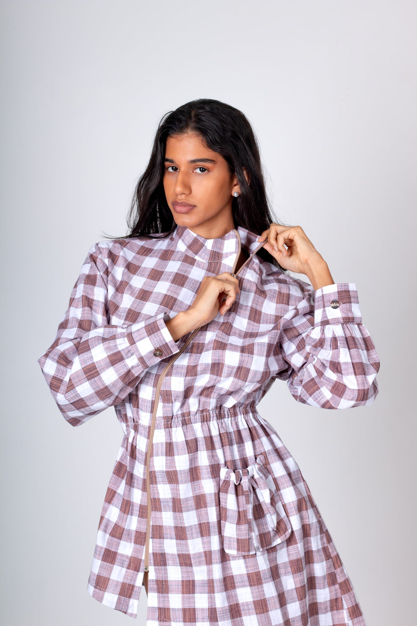 VESTIDO MIDI ASIMETRICO