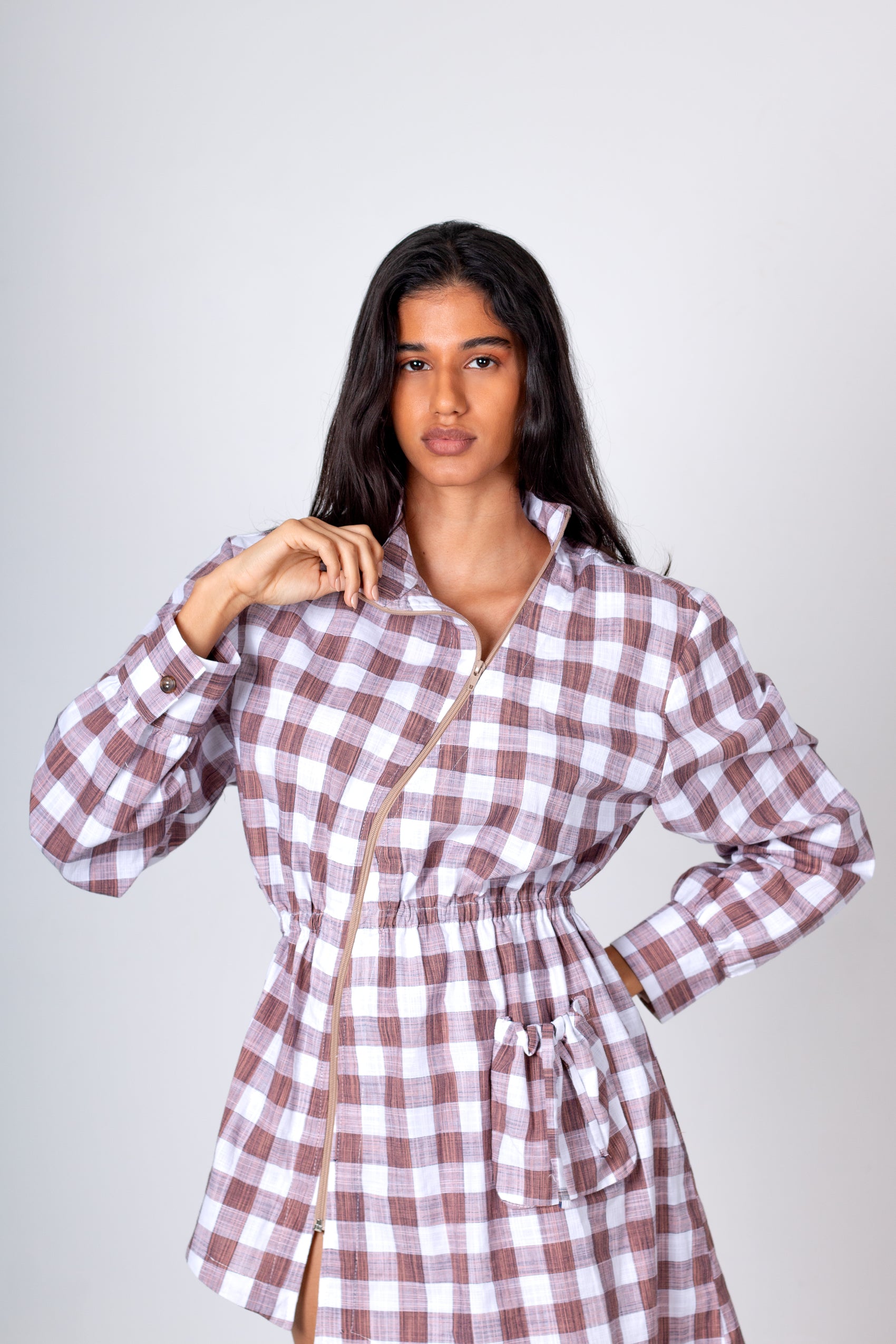 VESTIDO MIDI ASIMETRICO